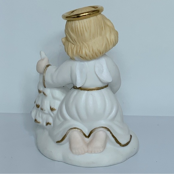 Vintage Angel Golden Halos Nurturing Natalie Porcelain Figure Bronson 1996 - Picture 4 of 14
